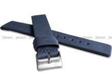 Pasek skórzany do zegarka - LAVVU LSCUL20 - 20 mm niebieski