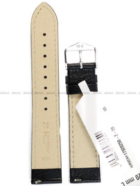 Pasek skórzany do zegarka - Hirsch Forest 17920250-2-20 - 20 mm czarny