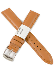 Pasek skórzany do zegarka - Rochet Miami 5411604ST - 16 mm - Brązowy
