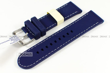 Pasek silikonowy do zegarka - Morellato A01U3844187060 24mm niebieski