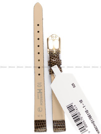 Pasek skórzany z jaszczurki do zegarka - Hirsch Lizard 01766110-1-08 - 8 mm