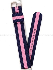 Pasek bawełniany do zegarka - Morellato A01X4737A74887 - 20 mm niebieski