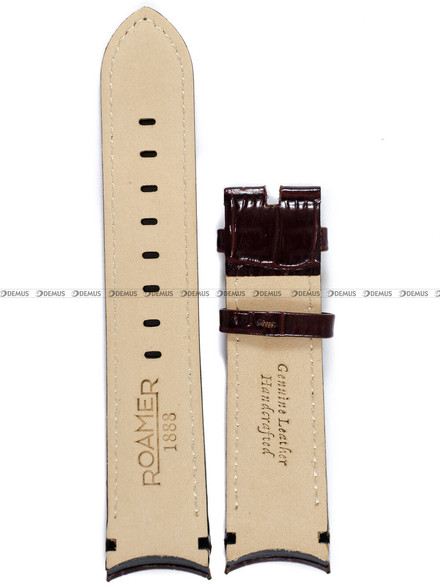 Pasek skórzany do zegarka Roamer - 513821 41 25 05 - 22 mm  - bez klamerki 