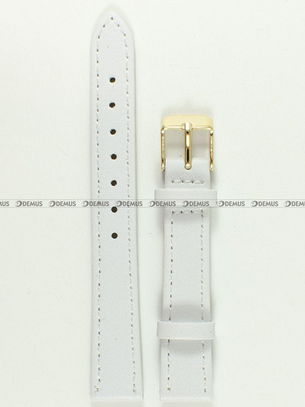 Pasek skórzany do zegarka - Toscana PST-14.7-G - 14 mm biały
