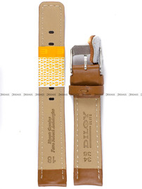 Pasek skórzany Diloy 367.18.3 - 18mm brązowy