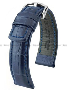 Pasek skórzany do zegarka - Hirsch Grand Duke 02528080-2-20 - 20 mm granatowy