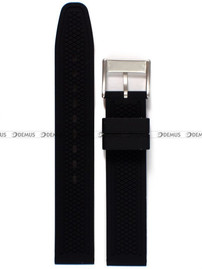 Pasek silikonowy do zegarka Nautica A14654M - 18 mm czarny