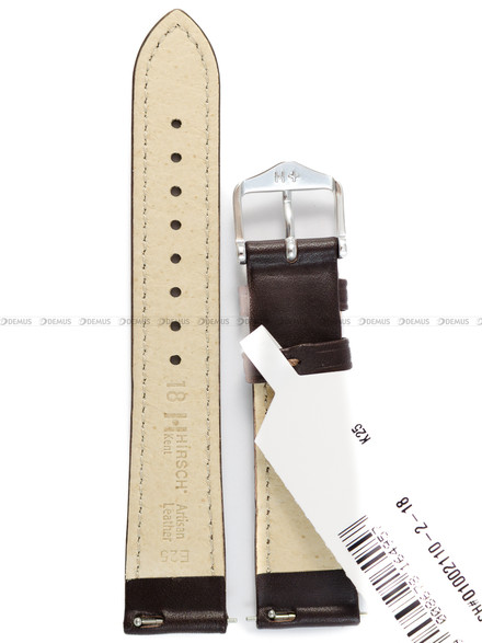 Pasek skórzany do zegarka - Hirsch Kent 01002110-2-18 M - 18 mm