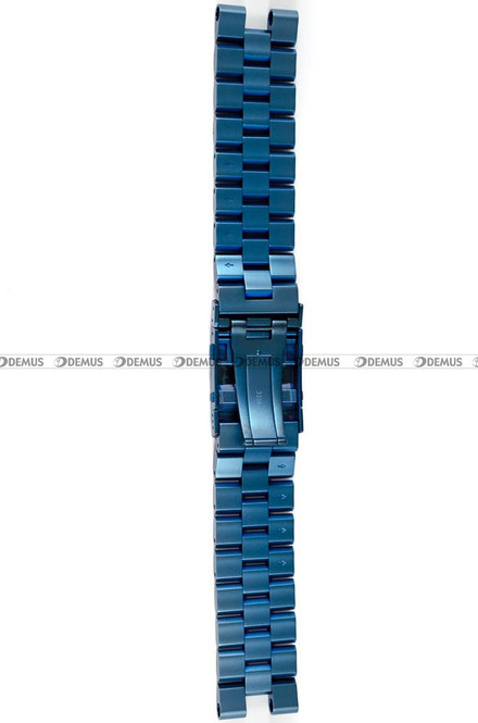 Bransoleta stalowa do zegarka Vostok Europe Lunokhod 6S21-620E278 - 25 mm - niebieska