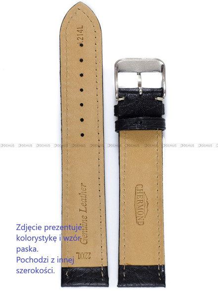 Pasek skórzany do zegarka - Chermond A214L.24.1-XL - 24 mm