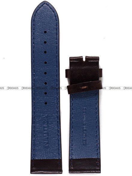 Pasek skórzany do zegarka Nautica NAPAVT001 - 22 mm - Bez klamerki