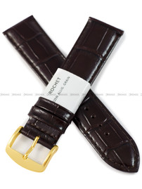 Pasek skórzany do zegarka - Rochet London 6092203 - 22 mm - Brązowy
