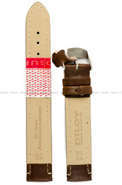 Pasek skórzany do zegarka - Diloy 77.16.2 - 16 mm brązowy