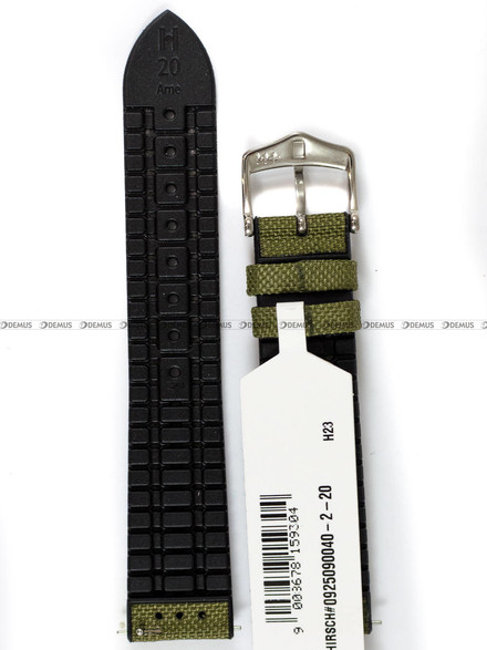 Pasek metariałowo-kauczukowy do zegarka - Hirsch Arne 0925090040-2-22 - 22 mm