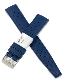 Pasek gumowy do zegarka - Rochet Tropic 8402006 - 20 mm - Niebieski