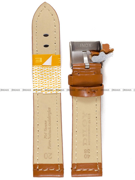 Pasek skórzany do zegarka - Diloy P354.20.23 - 20 mm