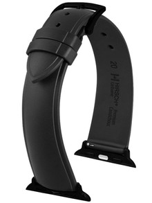 Pasek z naturalnego kauczuku z adapterem do Apple Watch - Hirsch Urbane 40448850AD-5-22 - 22 mm - Zestaw