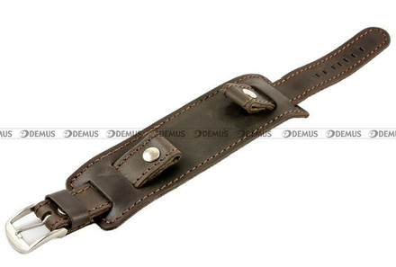 Pasek skórzany z podkładką do zegarka - Horido 0112.02.24S - 24 mm