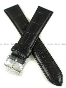 Pasek skórzany do zegarka Orient RA-AC0003S10B - UL002012J0 - 21 mm czarny