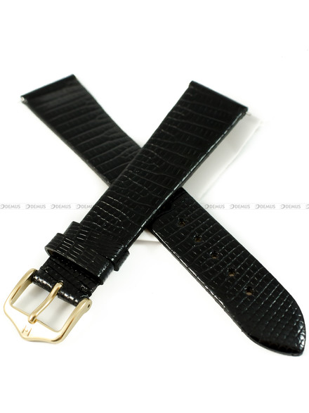 Pasek skórzany z jaszczurki do zegarka - Hirsch Lizard 01866050-1-19 - 19 mm
