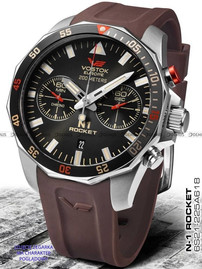 Pasek Silikonowy do zegarka Vostok Europe N-1 Rocket 6S21-225A618 - 22 mm