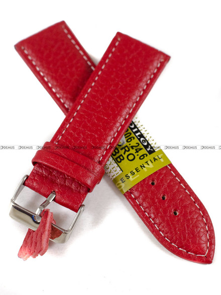 Pasek skórzany do zegarka - Diloy P206.24.6 - 24 mm