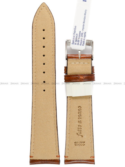 Pasek skórzany do zegarka - Morellato A01X6122E40041CR22 - 22 mm