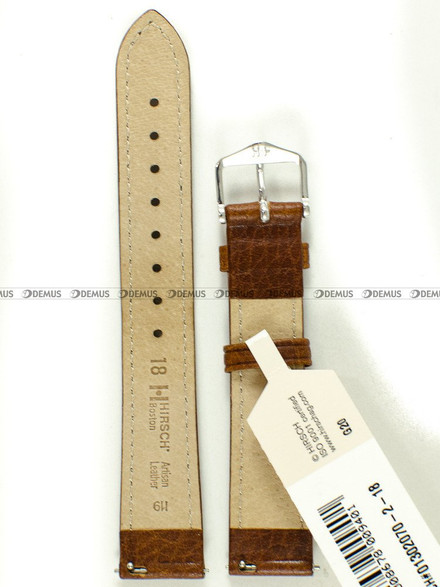 Pasek skórzany do zegarka - Hirsch Boston 01302070-2-18 - 18 mm