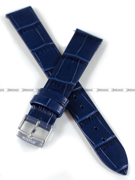 Pasek skórzany do zegarka Aviator V.1.33.0.255.4 - 16 mm