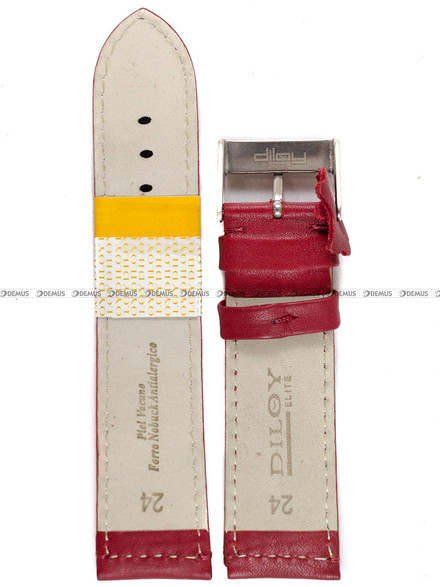 Pasek skórzany do zegarka - Diloy P354.24.4 - 24 mm