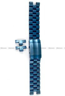 Bransoleta stalowa do zegarka Vostok Europe Lunokhod 6S21-620E278 - 25 mm - niebieska