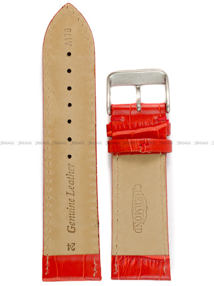 Pasek skórzany do zegarka - Chermond A178.24.4 - 24 mm