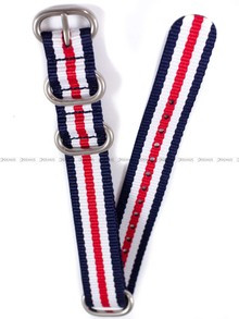 Pasek nylonowy do zegarka - Nato PN3.18.5.22.4 - 18 mm czerwony