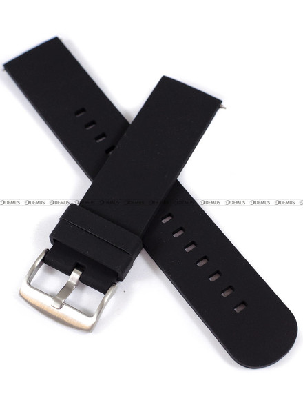 Pasek silikonowy do zegarka - LAVVU LS00B22 - 22 mm