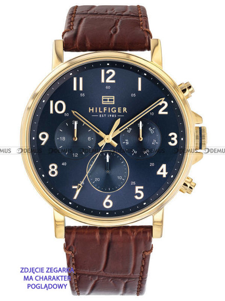 Pasek skórzany do zegarka Tommy Hilfiger 1710380 - 22 mm