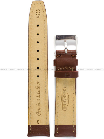 Pasek skórzany do zegarka - Chermond A255.18.2 - 18 mm