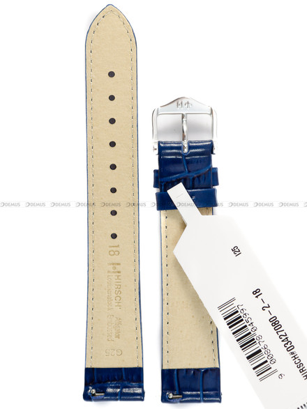 Pasek skórzany do zegarka - Hirsch Louisianalook 03427080-2-18 - 18 mm