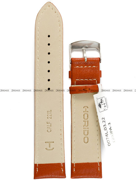 Pasek skórzany do zegarka - Horido 0074L.03.22S - 22 mm