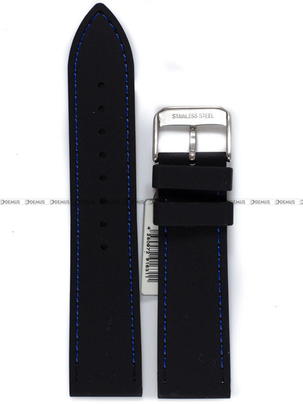 Pasek silikonowy do zegarka - Fluco 924NM-01/06-22 - 22 mm