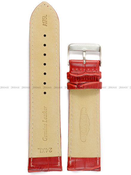 Pasek skórzany do zegarka - Chermond A175L.24.4.4-S-XL - 24 mm