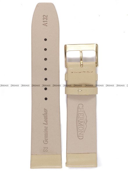 Pasek skórzany do zegarka - Chermond A132.22.7-G - 22 mm