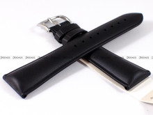 Pasek z naturalnego kauczuku do zegarka - Urbane 40448850-2-22 - 22 mm czarny