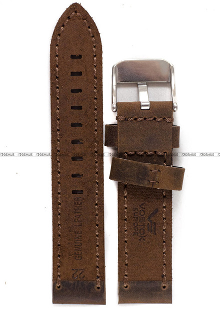 Pasek skórzany do zegarka Vostok Europe Space Race YN55-325A663 - 22 mm