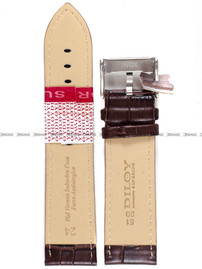 Pasek skórzany do zegarka - Diloy 368EA.24.2 - 24 mm