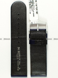 Pasek skórzany do zegarka - Hirsch Scandic 17852080-2-24 - 24 mm niebieski