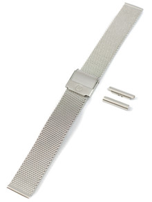 Bransoleta mesh do zegarka - Rochet Asti 2245100 - 14-16 mm - srebrna