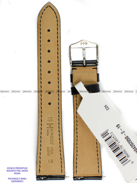 Pasek skórzany do zegarka - Hirsch Siena 04202050-2-20 - 20 mm