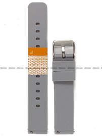 Pasek silikonowy Diloy do zegarka - SBR40.18.7 - 18 mm