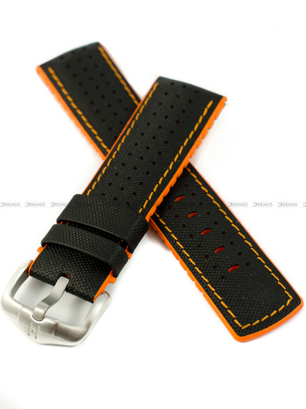Pasek skórzano-kauczukowy do zegarka - Hirsch Robby 0917694050-4-20 - 20 mm