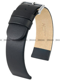 Pasek skórzany do zegarka - Hirsch Scandic L 17872050-2-24 - 24 mm czarny
